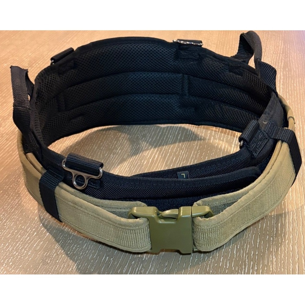 Klein Tools Padded Utility Duty Belt 35W-39W Large Tan Black Tactical Work Belt